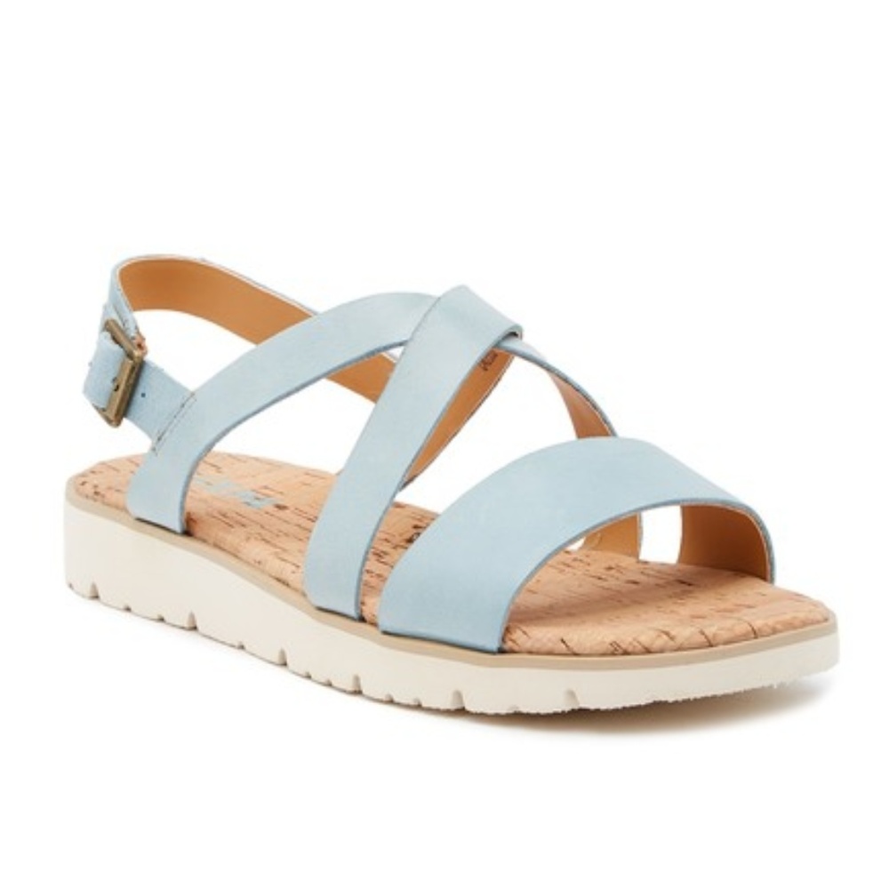 Kork-Ease Sindre Blue Platform Sandal - Picture 1 of 7